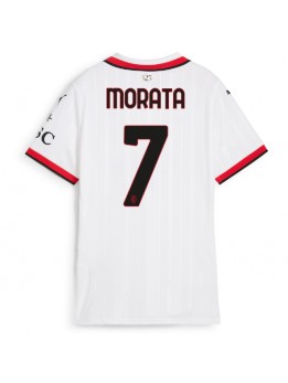 AC Milan Alvaro Morata #7 Zenski Gostujuci Dres 2024-25 Kratak Rukavima